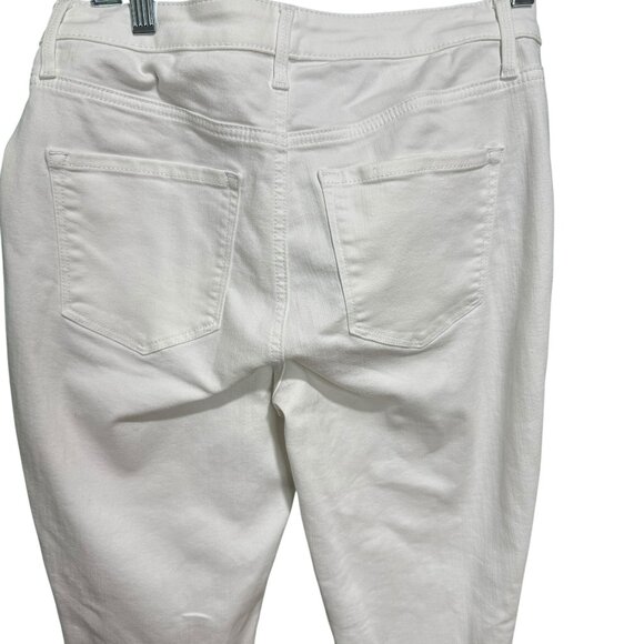 Talbots Flawless White High-Waist Jegging Ankle Jeans | Size 6 Slim Fit Stretch - Picture 2 of 7